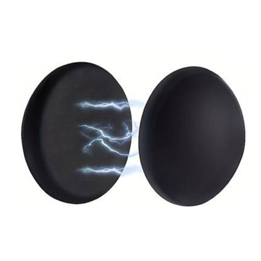 MAGNETICKÝ DRŽIAK V GUMOVOM PÚDE, ČIERNY PÁR 40x26mm HUNTER
