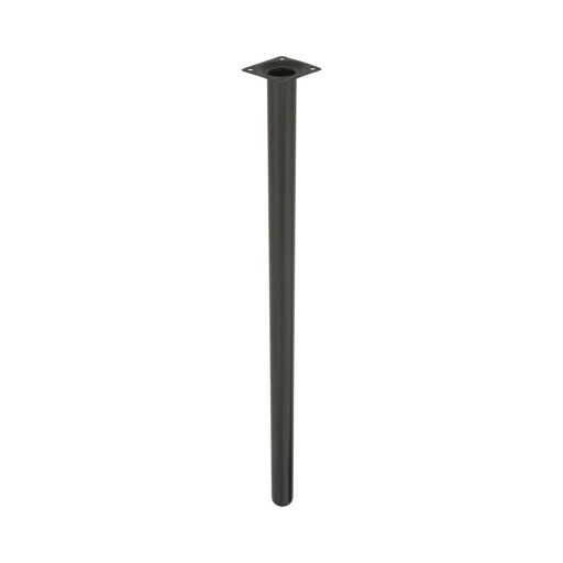Okrúhla nábytková noha 80 cm, čierna
