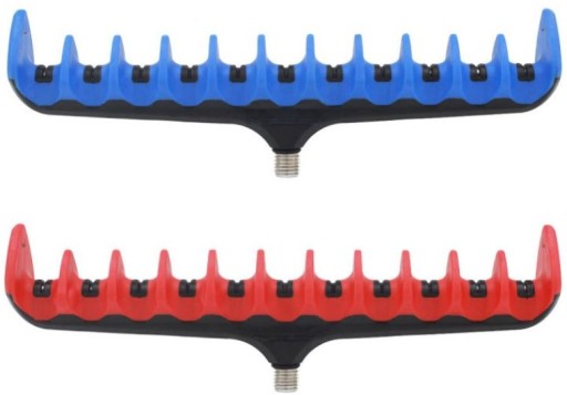 Hrebeňová podpera pre method feeder krmítko, 11 zásuviek, pogumovaný multi stojan