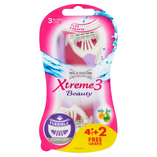 Wilkinson XTREME3 BEAUTY Machine + Vložky 6 ks.