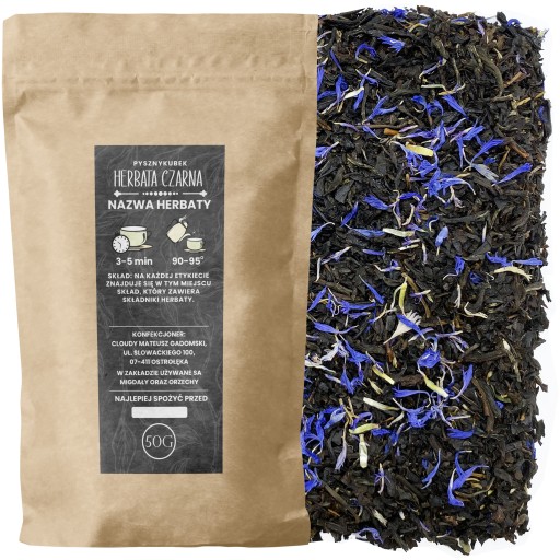 EARL GREY BLUE čierny čaj 50G nevädza