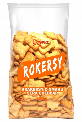 Hrozno ROKERSY krekry s príchuťou syra Cheddar 400g