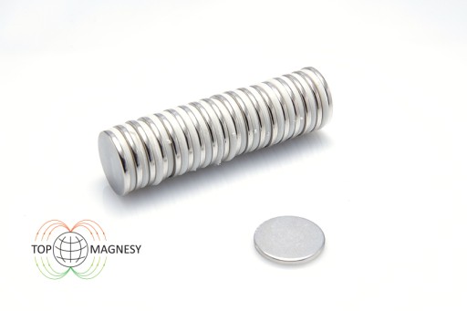 Cylindrický neodymový magnet MW 15x1,5 mm N38