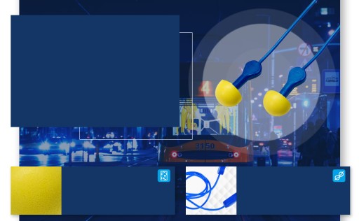 Zátky do uší Ear Express s žilou, 1 pár
