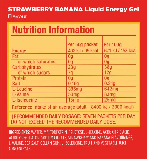 GU Liquid Energy Orange tekutý pomarančový energetický gél 60g 20mg kofeín
