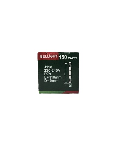 HALOGÉNOVÁ VLOŽKA HALOGÉNOVÁ VLOŽKA J118 230V 150W R7s