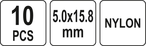 NITY PLASTOVÉ 5,0x15,8MM 10KS.