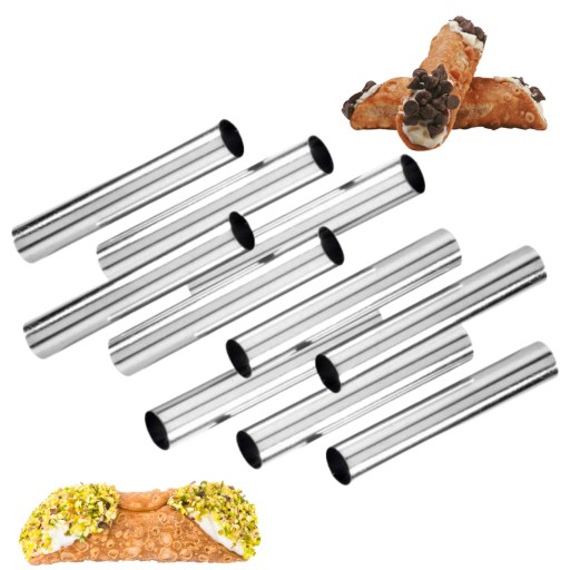 Formy na rúrky, formy na rúrky na cannoli, sada 10 kusov, jednoduché