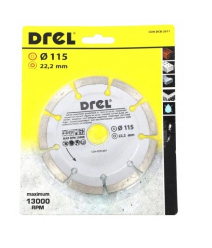 DIAMANTOVÝ DISK 115 x 22,2 SEGMENTOVÁ UPEVŇOVACIA ZÁSUVKA