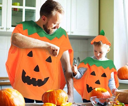 TEKVICOVÝ OUTFIT JEDNORÁZOVÝ HALLOWEEN TEKVICOVÝ KROJ VITAMÍNY JESEŇ + KLOBÚK
