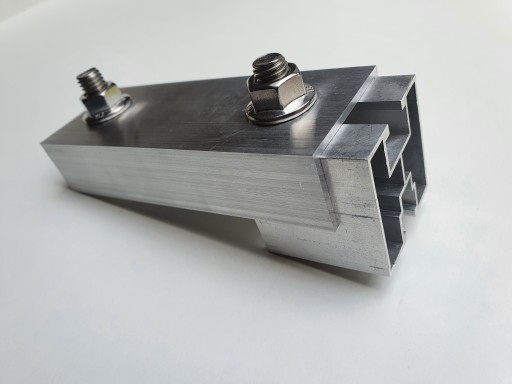 Spojka Klema + Skrutky do koľajnicového profilu PV 40x40