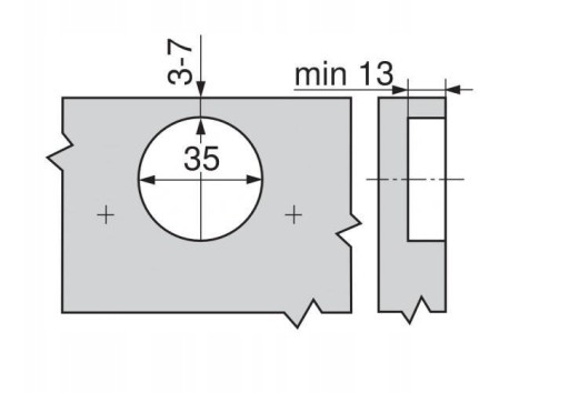 Priamy záves 71B3550 110° Clip Blumotion Blum