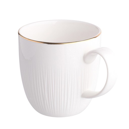 Porcelánový hrnček na kávu Altom Design Alessia Złota Linia 280 ml