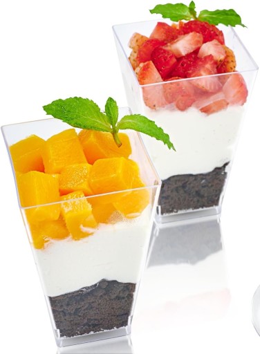 Dezertné šálky Fingerfood PYRAMID nádoba na občerstvenie 160ml 20 ks