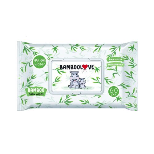 BAMBOO vlhčené obrúsky pre deti 60 ks.