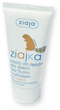 Ziajka, zubná pasta pre deti bez fluoridu, 50ml
