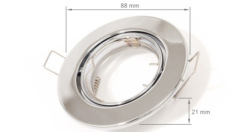 SET POHYBLIVÉ HALOGÉNOVÉ SVETLO CHROM + LED ŽIAROVKA 10W + GU10 4500K