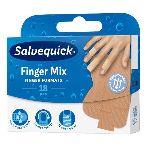 SALVEQUICK Finger Mix náplasti na prsty, 18 ks