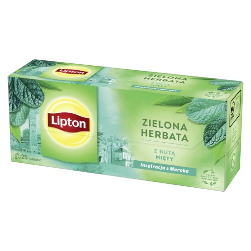 Lipton GREEN TEA Zelený čaj s nádychom mäty 25tb