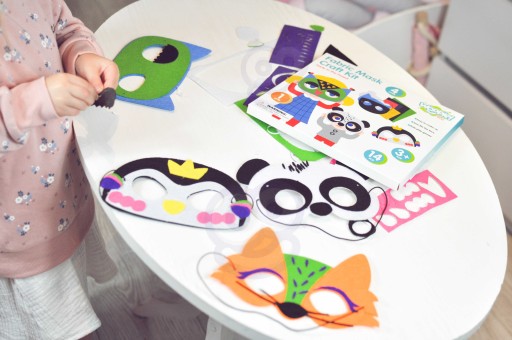 KREATÍVNA SÚPRAVA DIY MASiek Urob si sám 4ks WOOPIE