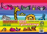 A4 farebný blok na kreslenie, 16 listov, 80g Protos