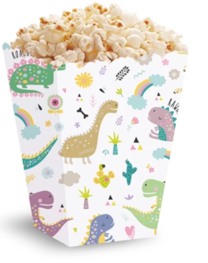 POPCORN BOXES PAPIEROVÉ DINOSAURY narodeniny 5s