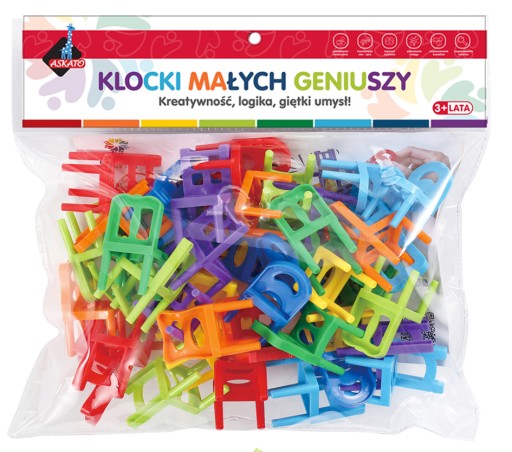 BLOKOVÉ STOLIČKY MALÉHO GÉNIA 40 PRVKOV