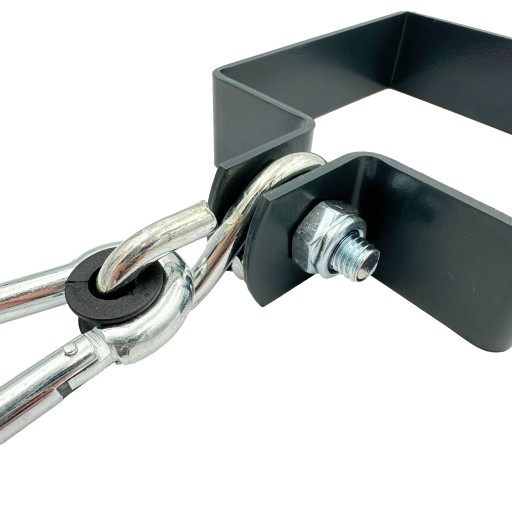 SWING CLAMP 100x100 GRAFITOVÁ montáž + KARABÍNA STRONG SQUARE