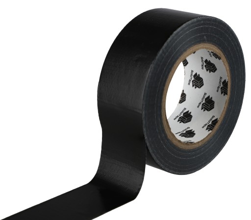 Vystužená opravná páska Silná 48 mm 50 m čierna čierna textilná lepiaca páska