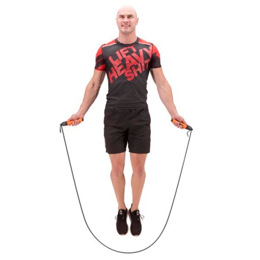 Ľahké športové tréningové gumené švihadlo s pultom, 275 cm SK12 HMS