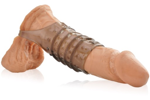 GÉLOVÝ OTVORENÝ EREKČNÝ KRYT NA PENIS A ŠÍPKY S MASÁŽNYMI ORIEŠKAMI