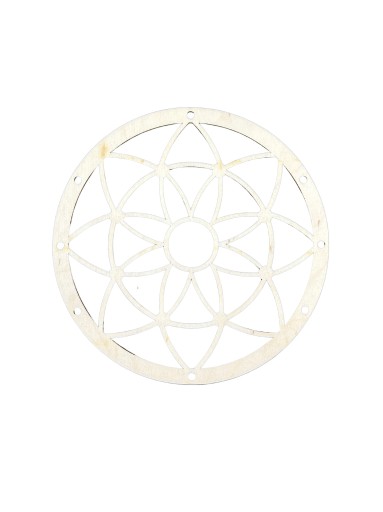 Základný prsteň na lapač snov, mandala, ažúr, 18 cm, kvetinový