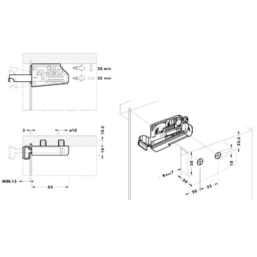 Prívesky CAMAR 806 + biele čiapky - sada P/L