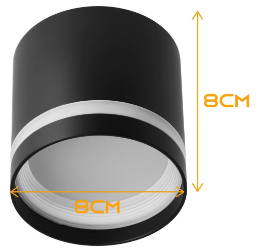 Prisadená halogénová trubica GX53 LED bodové valcové stropné svietidlo