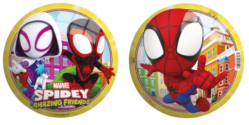 SPIDERMAN GUMOVÁ LOPTA farebná 23cm SIMBA stredná LOPTIČKA pre deti