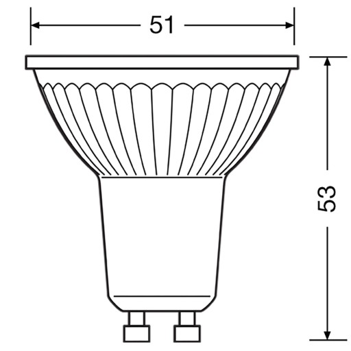 Sada 2x GU10 LED žiarovky 4,3W = 50W 4000K OSRAM