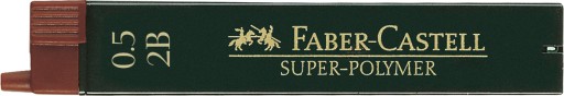 Grafitové hroty FABER-CASTELL SuperPolymer 0,5 2B