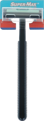Jednorazový holiaci strojček s dvoma čepieľkami SUPER-MAX Long Handle 2
