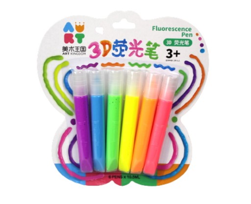 Farby na písanie na sklenené 3D fixky 6 ks.