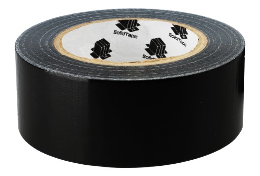 Vystužená opravná páska Silná 48 mm 50 m čierna čierna textilná lepiaca páska
