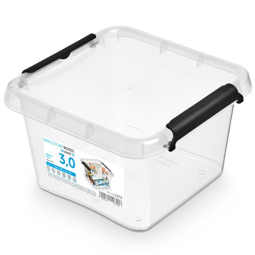 PLASTOVÝ KONTAJNER S VÍKOM ÚLOŽNÝ BOX 3L