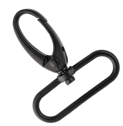 Lobster Clasp Prívesok na kľúče pre kabelku Taška Batoh Pevná čierna 38 mm