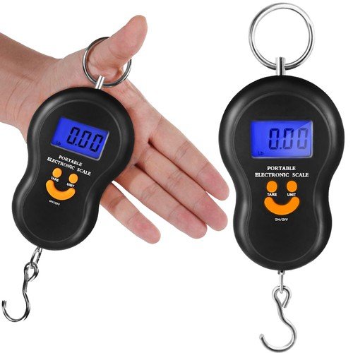DIGITÁLNA HÁKOVÁ VÁHA S FUNKCIOU PRIDRŽANIE A PODSVIETENÍM LCD 50kg/10g