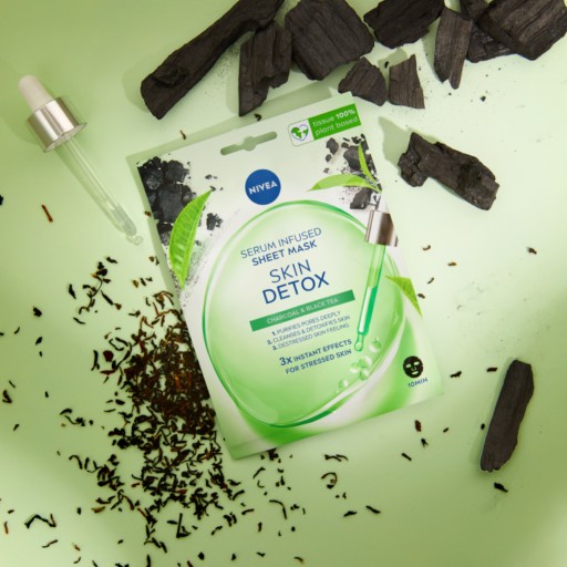 NIVEA SKIN DETOX Pleťová maska na tvár s detoxikačným sérom