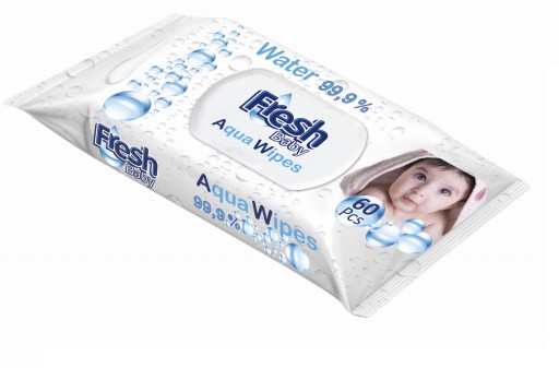 Fresh Baby Aqua obrúsky 99% voda 60 ks