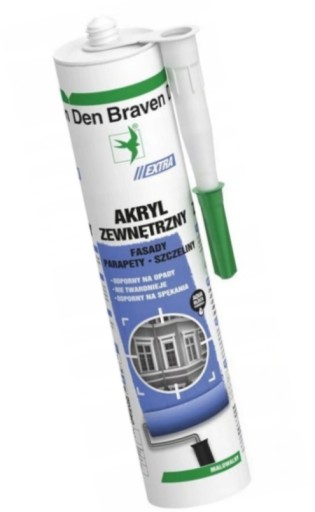 Outdoor Acrylic Extra Den Braven White 280 ml