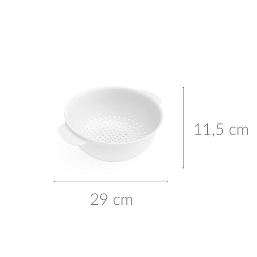CEDNÍK, CEDNÍK, CEDNÍK s rúčkami, plastový, biely, 3l NA CESTOVINY