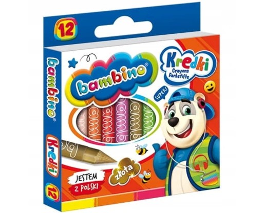 BAMBINO VOSKOVÁ SVIEČKA ŠKOLSKÉ CENCILY 12 FAREB