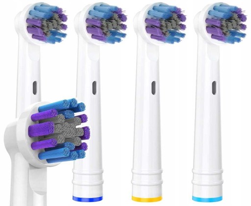 4x NÁHRADNÁ HLAVA PRE PRESNÉ ELEKTRICKÉ KEFKY ORAL-B, BIELA