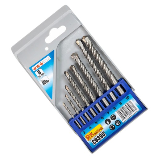VRTÁKY DO BETÓNU 3-10 MM SADA 8 RICHMANN C9396